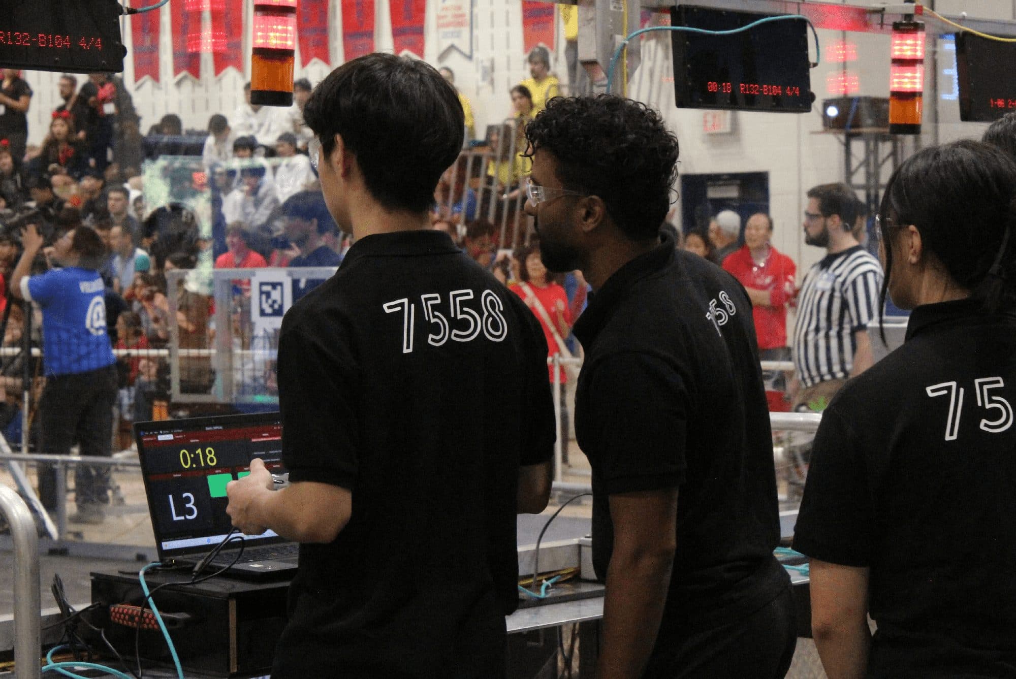 Team members working together in the shop